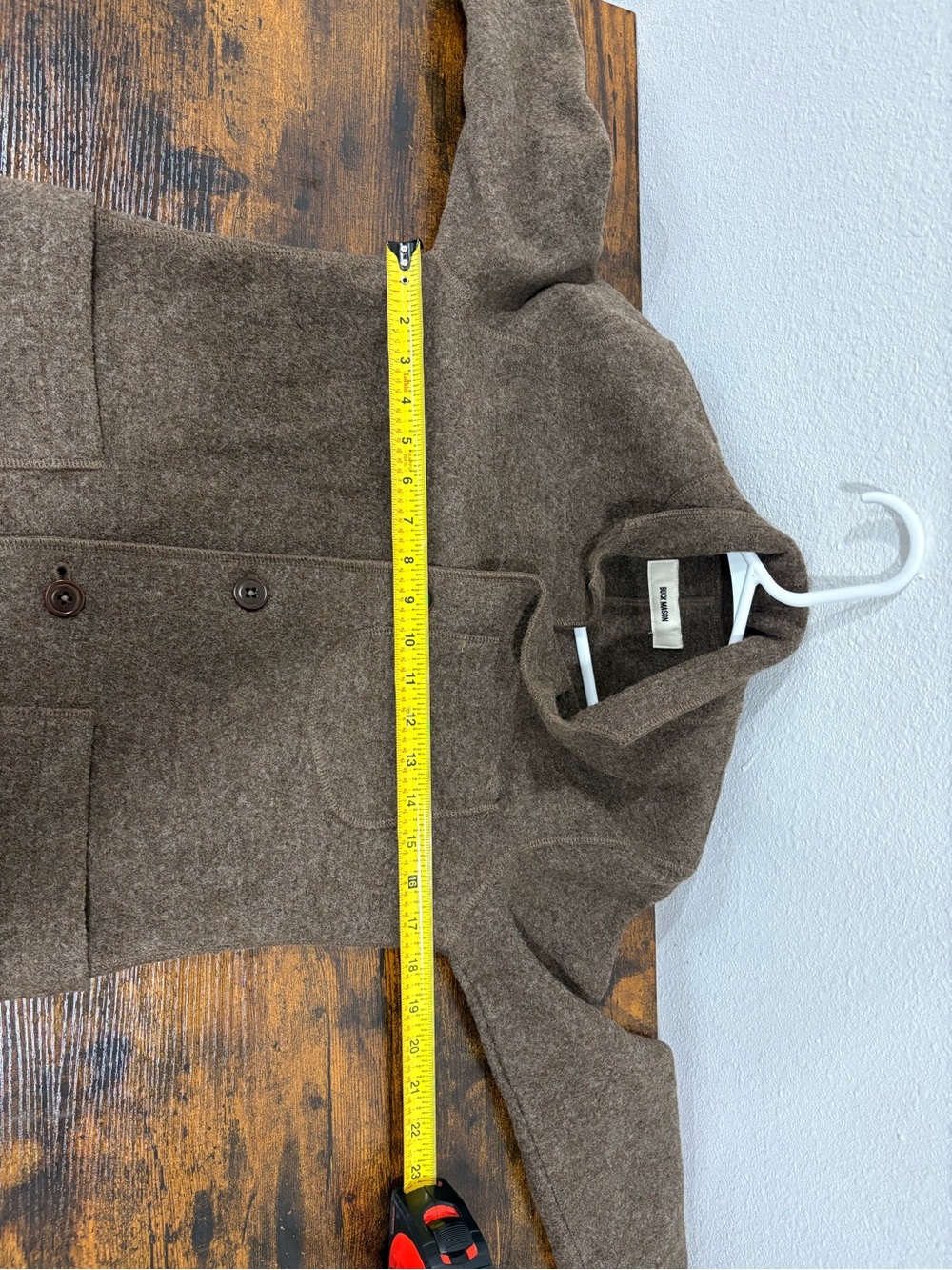 Buck Mason Women’s XXS Marled Maple Felted Wool Chore Coat Brown $268 - Picture 7 of 13